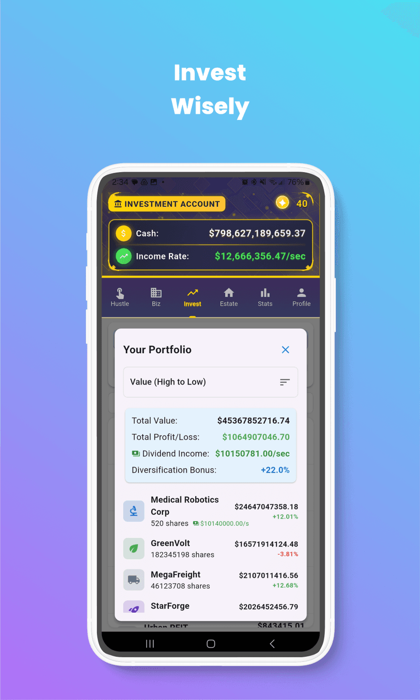 Stats โ track your empire